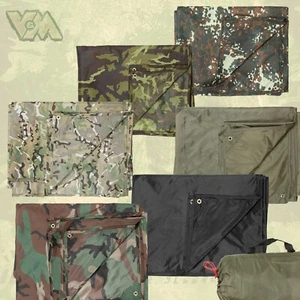 LONA DE CUBIERTA LONA MULTIUSOS TARP BW LONA DE CARGA CAMUFLAJE OLIVA WOODLAND PLANO OTAN- - Imagen 1 de 8