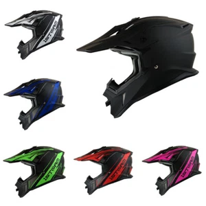 1Storm Adult Motocross BMX MX ATV Dirt Bike Downhill Mountain Bike Helmet H637 - Picture 1 of 31