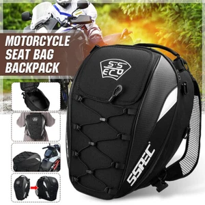 Motorrad Hecktasche Helm Gepäcktasche Sitztasche Wasserdicht Hinten Koffer - Bild 1 von 10