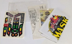 Kenner M.A.S.K. 1985 Pegatinas e instrucciones de piraña y paquete de cómics - Imagen 1 de 3