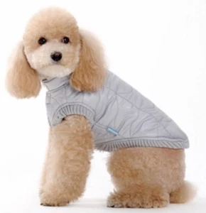 Dog Puffy Vest Silver Size Small-New With Tags - Picture 1 of 5