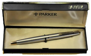 Penna stilografica "Parker" "45" Flighter DeLuxe Gold tassie> c.1971's "F" pennino oro - Foto 1 di 21