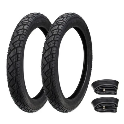 SET 2x Reifen + Schlauch 2.75-16 2 3/4x16 für Schwalbe Simson S50 S51 S70 KR51  - Bild 1 von 4