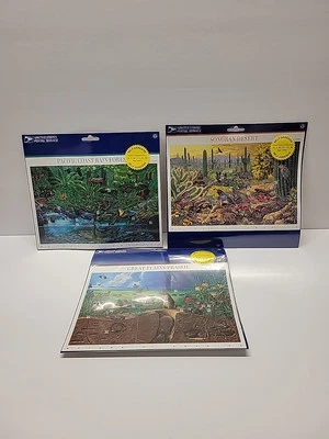 USPS Great Plains Prarie, Pacific Coast Forest & Sonira Desert Stamp Sheets - Image 1 of 4