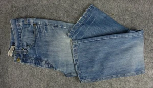 George True Vintage Jeans - Straight Fit -Blue - Frayed - W30 L30 - Picture 1 of 15