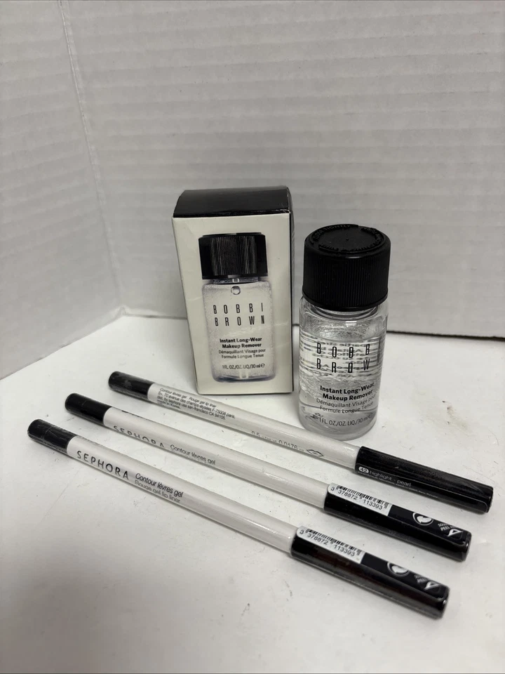 Unique Set! 3x Sephora Gel Lip Liner Highlite 42 Pearl & Bobbi Brown Makeup Remv - image 1 of 1