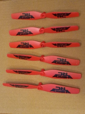 For SYMA X5HW X5HC Quadcopter RC Drone Replacement Propeller Blades, Red - 6 pc - Image 1 of 4