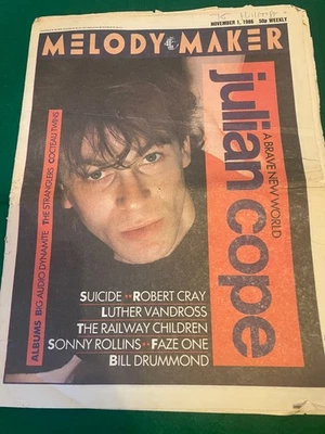 Melody Maker 1st November 1986 Julian Cope, Great interview - 40 years old!!! - Image 1 of 4