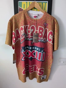 Mitchell & Ness NFL Throwback T-Shirt – San Francisco 49ers – Men’s Size Large – - Picture 1 of 10