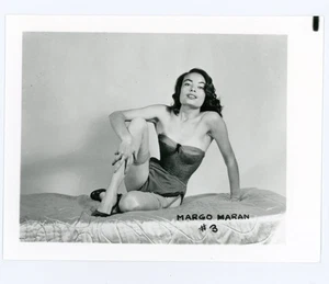 Vintage Risque Pinup Photo Margo Maran 3 Irving Klaw 4X5 Heels Bed - Picture 1 of 1