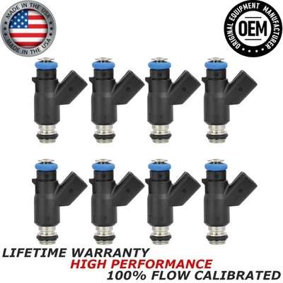 8x inyectores de combustible Bosch OEM para Chevrolet Silverado 2500 HD GMC 2009-10 6,6 L V8 Foto 1 de 4