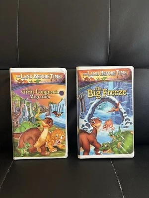 The Land Before Time  VHS The Big Freeze & The Greatest Migration LOT - Image 1 of 4