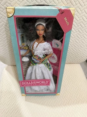 Barbie Muñecas del Mundo Pasaporte Brasil Muñeca Etiqueta Foto 1 de 4