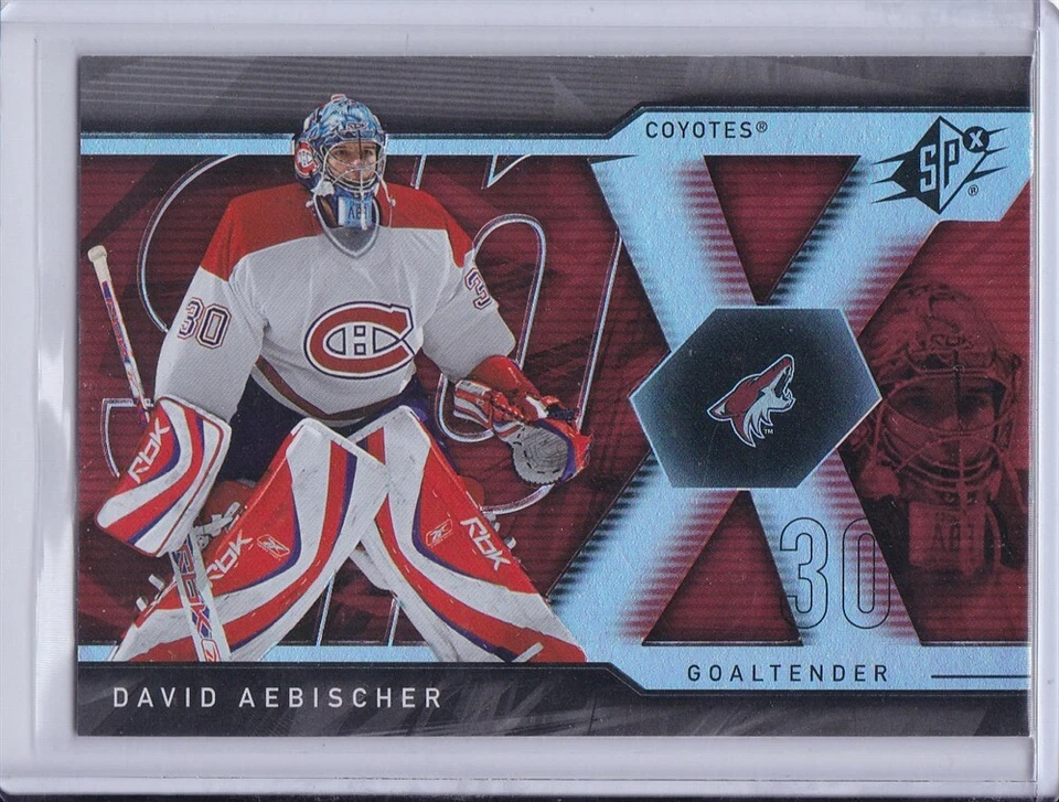 David Aebischer 2007 SPx Hockey Card 13 Grade MT - Image 1 of 2