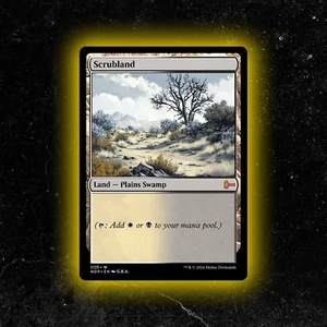 Scrubland - Custom Magic: The Gathering Karte - Hochwertig - Bild 1 von 6