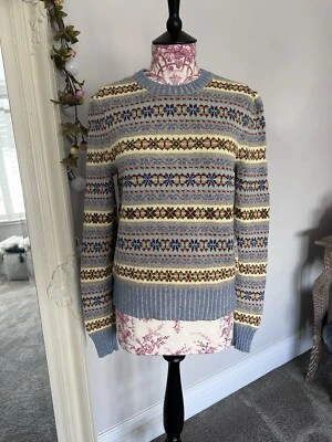 New Polo Ralph Lauren Colourful Fair Isle Festive Cashmere Silk Jumper Size S - Image 1 of 4