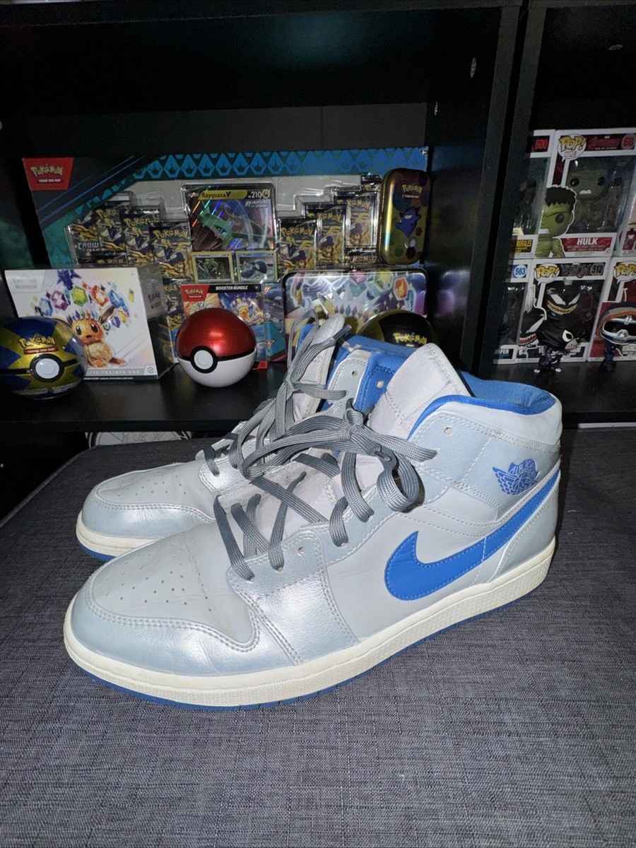 靴 Big SALE! Air Jordan1 Mid \"Wolf Grey\" Jordan 1 Retro Mid Wolf Grey for Sale - Authenticity