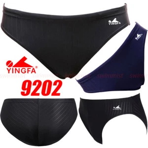 NWT YINGFA 9202 MEN'S COMPETITION TRAINING RACING SWIMMING TRUNKS BRIEF ALL SIZE - Picture 1 of 2