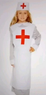 Uniforme de enfermera de la década de 1940 cosplay vestuario libro de cuentos mediano Foto 1 de 3