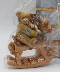 VINTAGE 1999 ENESCO CHERISHED TEDDIES HOMER & FRIEND W ROCKING CHAIR #662046 BOX - Picture 1 of 3