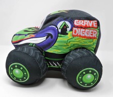 Monster Jam Grave Digger Plush Truck Truckin Pals Soft Toy 9" 