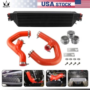Turbo Intercooler w/ Pipe Kit For VW Jetta Gti Golf A3 Mk5 2.0T 2006-2010 Red - Picture 1 of 10