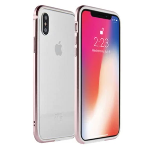 Funda De Protección Para iPhone X Xs Con Recubrimiento De Aluminio - Rosa - Imagen 1 de 8
