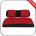 Front Golf Cart Seat Cover Set for Club Car DS Black and Red