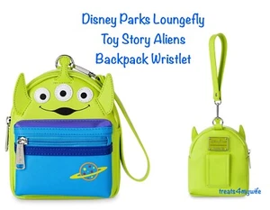 Neu mit Etikett Disney Park LOUNGEFLY Toy Story Alien Rucksack Kalbsleder wandelbare Gürteltasche - Bild 1 von 12