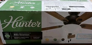 Hunter Swanson 44" Ceiling Fan for Small Room Reversible Blades - Picture 1 of 2