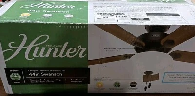 Hunter Swanson 44"  Ceiling Fan for Small Room Reversible Blades  - Image 1 of 2