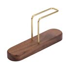 Walnut Filter Paper Rack Holder Bar Cafe Easy To Place And Access Large Capacity