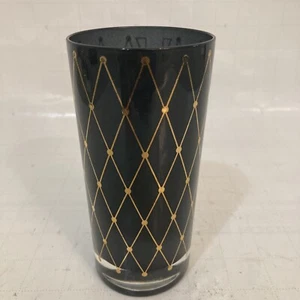 Fred Press Black Glass Black and Gold Mid Century Modern, Absolutely Beautiful! - Picture 1 of 7
