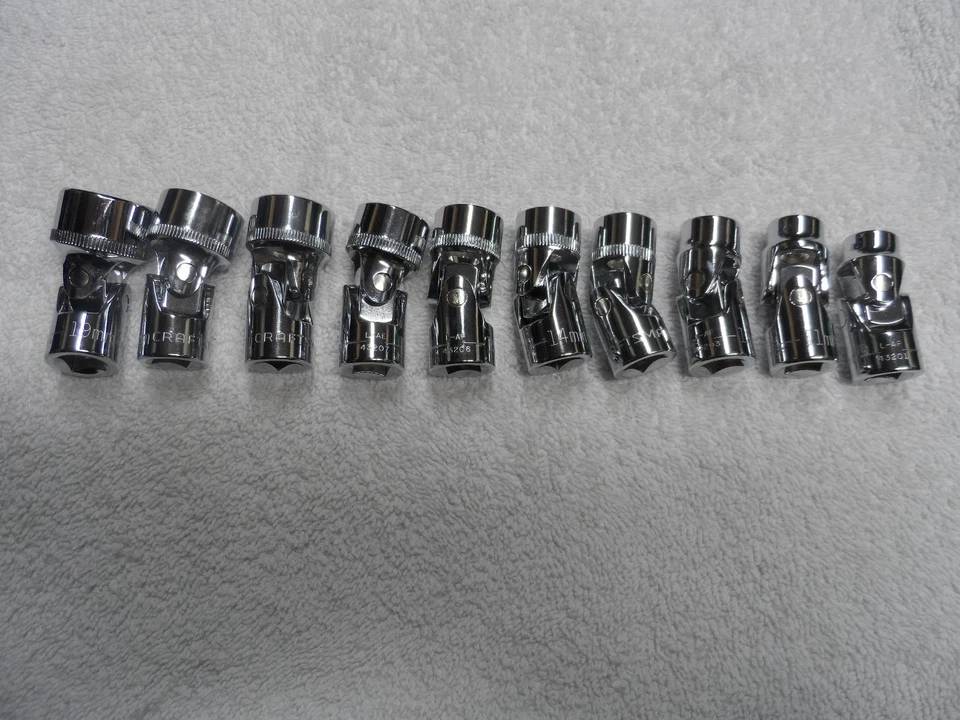 Juego de enchufes flexibles giratorios Craftsman 3/8" Drive Metric MM, 6pt - 10 piezas (10 - 19 mm) Foto 1 de 2