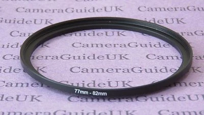 77mm to 82mm Male-Female Stepping Step Up Filter Ring Adapter 77mm-82mm - Image 1 of 2