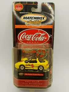 Matchbox Collectibles 1996 Pontiac Firebird Ram-Air Coca-Cola Collection - Picture 1 of 7
