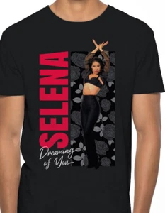 Selena Quintanilla T Shirt Mens XXL 90s Tejano Singer Dreaming Of You Black Red - Picture 1 of 2