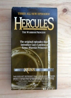 Hercules Xena The Warrior Princess trilogy  (1998) promo screener VHS tape - Image 1 of 4