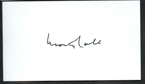 Monty Hall signed autograph auto 2x3.5 cut Game Show Host Lets Make Deal E010 Cover