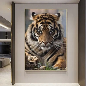 Tier Tiger Leinwandbild Wandbild Poster Druck Wandbild Wohndeko Wandbild - Bild 1 von 6