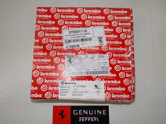 FERRARI 612 CCM Front Brake Pads # 70001119 - Image 1 of 1