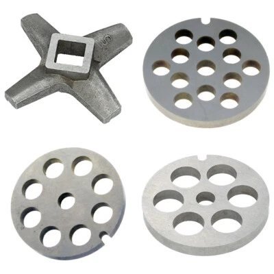 3 Fleischwolfscheiben(8, 10, 13 mm) und 1 Kreuzmesser für 5-größen Fleischwolf - Bild 1 von 4