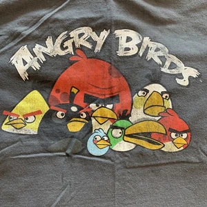 Retro Angry Birds T-Shirt Youth Large - Picture 1 of 9