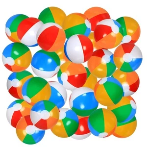 LYDTICK 30 Pack Beach Balls Bulk, 12" Inflatable Pool Toys Beach Toys for Kid... - Picture 1 of 7