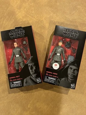 Figura General Veers & Admiral Piett 6" Star Wars Serie Negra Nuevo Sellado Lotx2 Foto 1 de 4