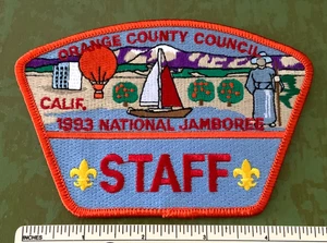 1993 ORANGE COUNTY COUNCIL National Jamboree Boy Scout STAFF PATCH JSP CSP CA - Bild 1 von 3