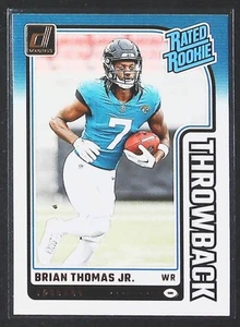 2024 Donruss Brian Thomas Jr. Rated Rookies Throwback #7 Jacksonville Jaguars - Foto 1 di 2