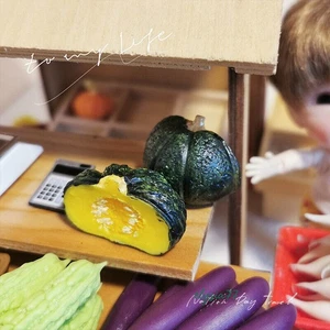 Miniaturas para casa de muñecas escala 1/6 alimentos verduras calabaza mercado adornos de cocina - Imagen 1 de 17