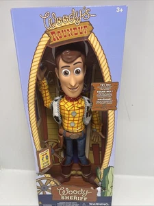 LEER ABAJO!! Figura de acción Woody Interactive Talking Disney Toy Story 15"- - Imagen 1 de 3