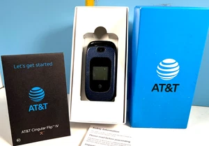 π₯2020 AT&T Cingular Flip IV Phone 4 GB, Black π₯ - Picture 1 of 6